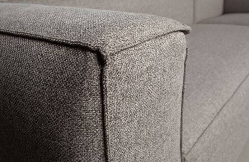BEAN CORNER SOFA RIGHT INCL. CUSHIONS LIGHT GREY